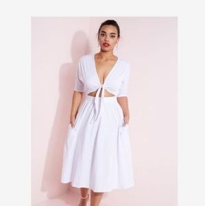 White Plus Sized Dress